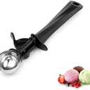 Ice Cream Scoop with Trigger, Medium 0.68 oz (20ml) Stainless Steel Scoop for Ice Cream, Sorbet, Melon, Cupcake Batter, Size #40 2 Pcs