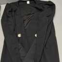 Floerns Women's V Neck Double Breasted Cape Blazer Split Sleeve Elegant Blazer Dress, Medium