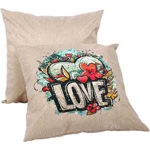 H-E Linen 3D Sublimation Blank Pillow Case DTF Fashion Cushion Pillowcase Cover for Heat Press Printing and DTF Printing Throw Pillow Covers (10pcs/Pack)