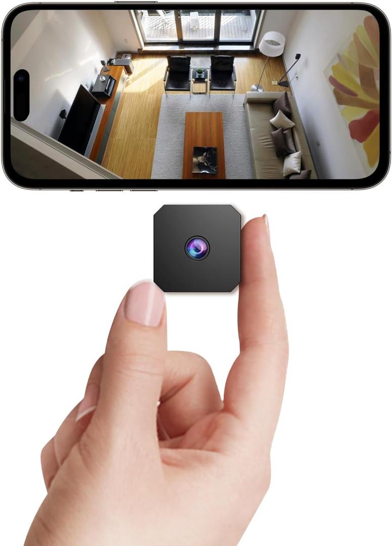 Mini Spy Camera Wireless Hidden Home Indoor Cameras 1080P Cameras 2026 New Smart Home Camera Baby for House Office Outdoor Cams Mobile APP Remote Tiny Pet Dog Cam F1