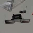 INJORA 33g Front and 33g Rear Bumper with Dual Exhaust - CNC Aluminum Bumper Set for 1/18 RC Crawler TRX4M High Trail F150 Upgrade