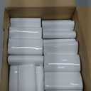 Wesiti 100 Pcs Plastic Empty Deodorant Containers 1/2 oz Travel Deodorant 15ml Refillable Containers Tubes Oval Lip Balm Tubes for Lip Balm DIY, White