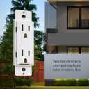 TayMac AD20W Paintable Duplex Adapter Plate, Outlet Adapter , White