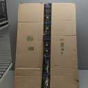 GENIMO 5' x 8' Outdoor Rug Waterproof for Patio Decor, Foldable Reversible Plastic Straw Area Rugs Mat for Camper, Outside Carpet for Rv, Deck, Porch, Picnic, Beach, Balcony, Blue & White