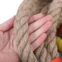 Jute Rope,1 inch x 50 FT Natural Twisted Manila Heavy Duty Hemp Ropes for Crafts,Swing for Tree,Gardening, Bundling, Hammock, Nautical, Tug of War, Railings, Home Decorating