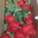 Waipfaru Red Roses Artificial Flowers Bulk, Real Touch Velvet Roses with Wrapping Paper, 50 Pcs Fake Flowers for Wedding Centerpieces Bridal Bouquet Valentines Mothers Day Decor