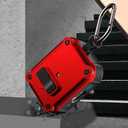 Compatible with AirPods Pro 3 Case,Magnetic Automatic Lock with Cleaning Kit,Compatible with Magsafe Cover, Black/Red