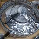 Smart Crystal Fandelier with APP Control, 36" Retractable Ceiling Fan Light - Dimmable LED Chandelier Fan, Silent Copper Motor & K9 Crystal Design for Bedroom/Living Room (9306-Black)