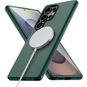 Nillkin Magnetic Shockproof for Samsung Galaxy S25 Ultra Case Magsafe, [Military-Grade Protection] [Anti-Scratch & Slip] [Compatible with MagSafe] Slim Case for Galaxy S25 Ultra Case Magsafe, Green