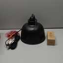 Plug in Pendant Light, 15FT Hanging Lights with Plug in Cord, On/Off Switch, Industrial Pendant Light with Plug in Cord, Metal Hanging Lamps for Living Room, Kitchen, Dining Room, Bedroom (Black)