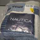 Nautica - Twin Quilt Set, Cotton Reversible Bedding with Matching Sham, Dorm Room Essentials (Ridgeport Denim, Twin)