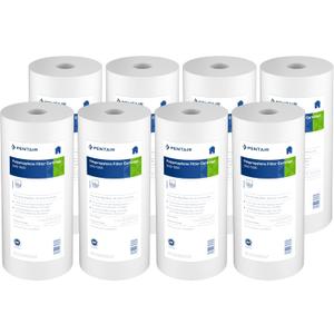 Pentair Pentek DGD-5005 Big Blue Water Filter, 10-Inch Whole House Sediment Filter Cartridge Replacement, Dual-Gradient Density Spun Polypropylene, 10" x 4.5", 5 Micron, Pack of 7