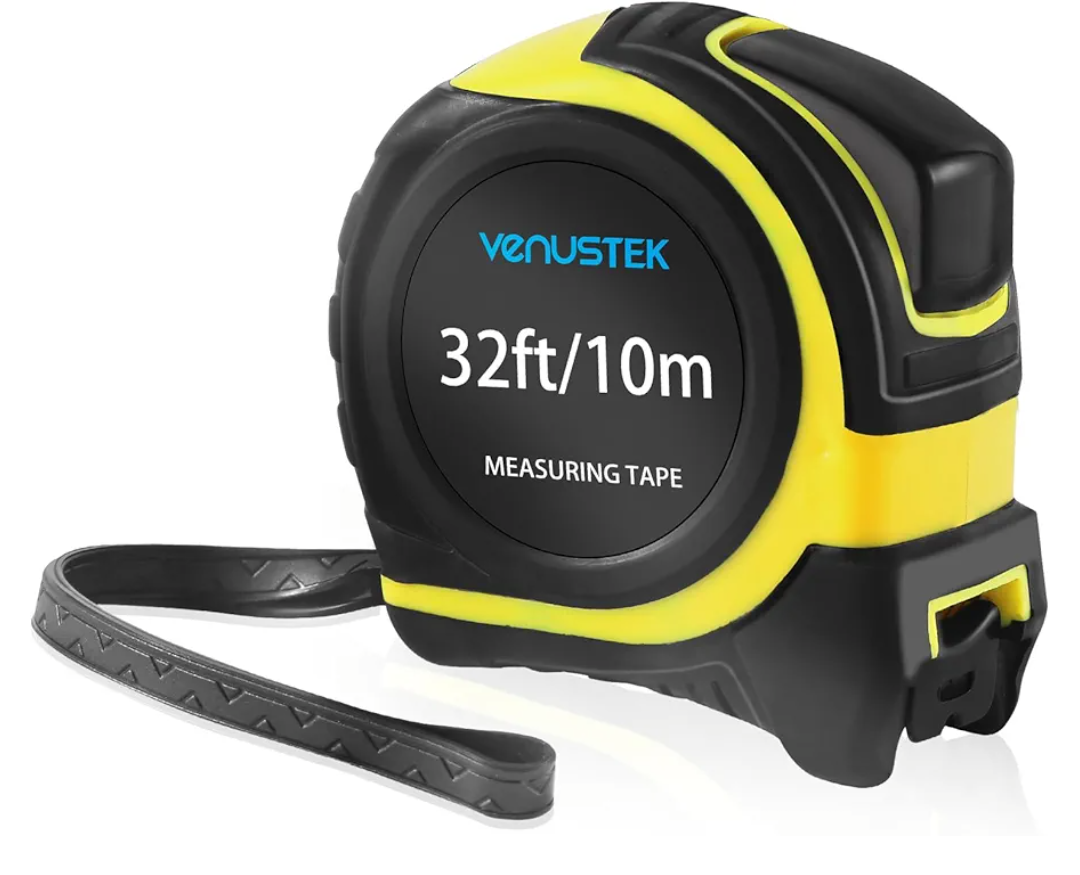 Tape Measure 10M 32 ft Retractable Measuring Tape Professional Measuring Tape with Metal Belt Clip & Wide Blade,Metric & Imperial Measurement for Home Users,renovations,Construction.