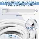 Moxweyeni White 66 ft Flexible PVC Pipe Tubing 16 mm