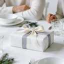 LaRibbons White Wrapping Paper, Solid Color Matte Gift Paper, Perfect for Wedding, Baby Shower, Birthday, Christmas Holiday, 30 Inch x 33 Feet