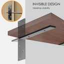 Floating Shelf Bracket Heavy Duty Free Hanging Countertop Support Bracket 2 Pack 10" Lx2 W Hidden Shelf Bracket for Floating Wall Countertops, Bars, Desks, Bench Seats, Vanities, Mantels