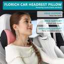 FLORICH Lumbar Support with Car headrest Back Pillow for Chair Headrest Pillow with Gel Memory Foam Massage Point Memory Foam Back Pillow for Office Chair(Pink), 2pc-1