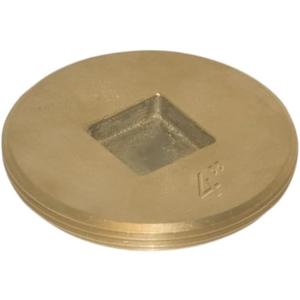 Eastman 4 Inch Cast Brass Cleanout Plug, Countersunk Design for Flush Fit, 42035