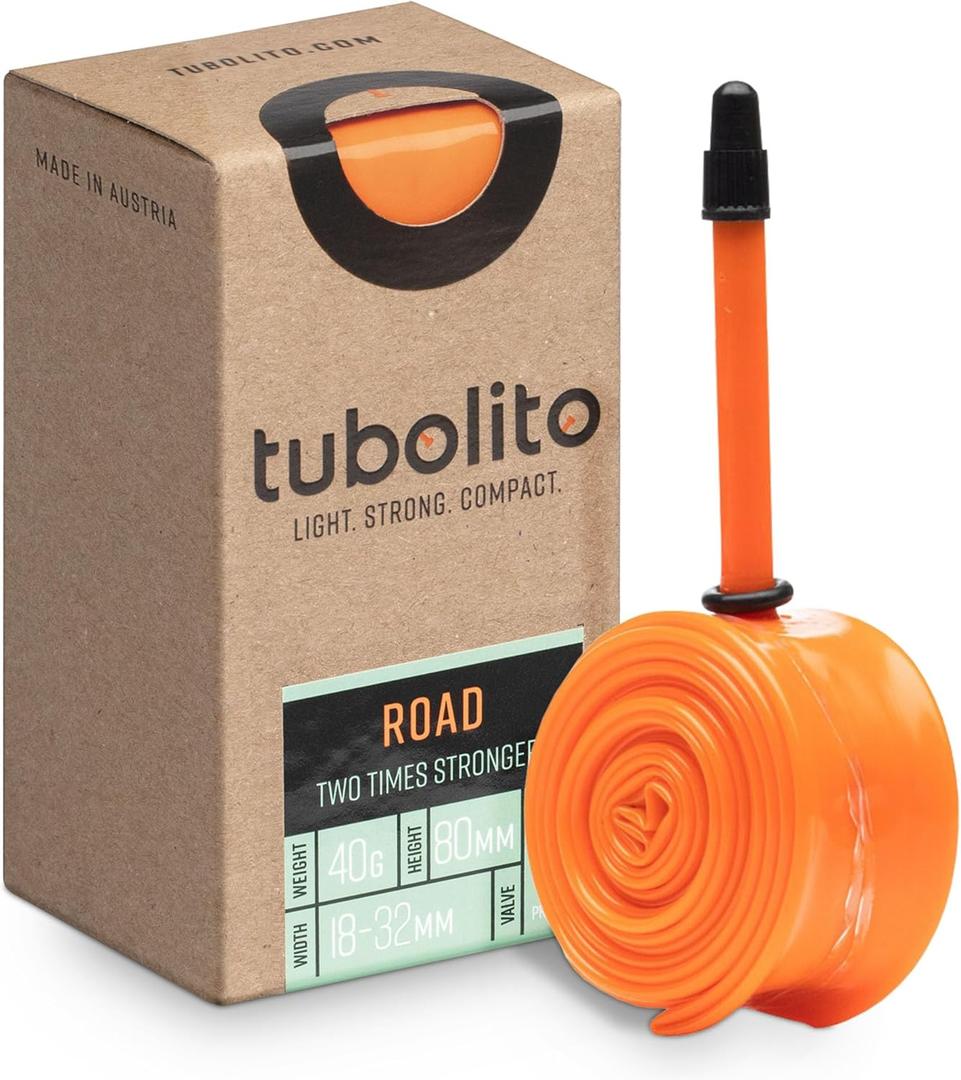 Tubolito Road 700C x 18-32mm Tube | Light, Strong & Compact | Rim & Disc Brake Compatibility | 2X Puncture Protection