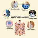 Cute Ghost Orange Blanket Gifts for Girls Women Kids Lightweight Throws Blanket Spooky for Boys - 40X50 Inch for Kids Soft Flannel Blankets Decorations