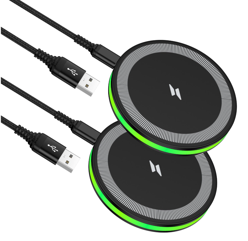 Wireless Charger Samsung Fast Wireless Charging Pads Cell Phone Wireless Chargers Cargador inalÃ¡mbrico para 2 Pack for Android Samsung Galaxy S26 S25 Ultra S24 S23 S22, iPhone 17 Pro Max Air 17 16 15