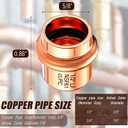 Therwen 10 Pcs 1/2-inch Copper Pipe Press Fittings, 90 Degree Elbow Coupling Zero Lead, Elbow Press Adapter Fittings Coupling for Plumbing