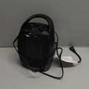 Portable Electric Space Heater, 1500w/750w Thermostat, Fast Heating Ceramic Desk Heater Fan, Safe and Quiet, Heat Up 200 Square Feet for Office, Room, Desk, Tip-over Overheat Protection (Black)