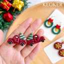 Keoker Christmas Clay Cutters, Christmas Polymer Clay Cutters for Earrings Making, 20 Clay Cutters Shapes (ALL)