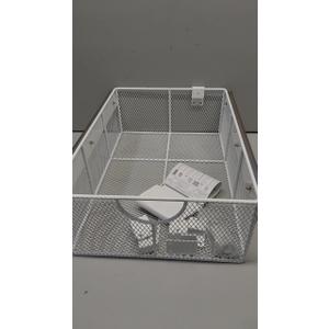 Pull Out Closet Drawer for Clothes | Sliding Wire Basket for Wardrobe Cabinets | Roll Out Storage Organizer | Side Mounting | for Home, Kitchen,Pantry