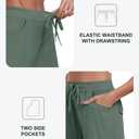 MoFiz Womens Shorts with Pockets Loose Fit Casual Cargo Shorts Lightweight Ladies Hiking Shorts Army Green L