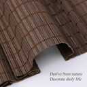 Sunbox Cordless Bamboo Roman Shade Blind, Woven Wood Roman Shades, Light Filtering Natural Bamboo Shades for Windows, French Doors, 31.5" W x 64" H, Sarasota-Cocoa