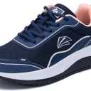 IIV Womens Walking Shoes for Plantar Fasciitis, Arch Support Athletic Tennis Sneakers Orthotic Comfortable Shoes for Standing All Day US (8.5 Wide, Navypink)