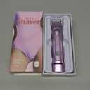 Dermave Bikini Shaver - Electric Bikini Trimmer for Women, 2-in-1 Waterproof Shaver (Pink)