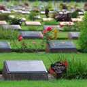 Geelin Memorial Stakes Grave Cemetery Decorations Metal Grave Plaque Markers Mom Plaques Mother's Day Gift Sympathy Waterproof Garden Stake for Yard