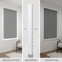 ZSTARR PVC Light Blockers Blackout Light Blockers Side Tracks for Window Shades and Blinds Side Tracks for Blackout Shades Easy to Instal Light Blocking Strips for Bedroom (White, 58",2Pcs)