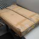 HOOBRO Dog Crate Furniture, 36.6" Heavy Duty Dog Kennel with Sliding Barn Door, Wooden Dog Cage Indoor, Decorative Side End Table for Small/Medium Dogs, Rustic Brown and Black FG162GW03G1