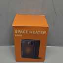 Lerat Electric Space Heater, Small Heater for Indoor Use, 1200W PTC Fast Heating Portable Heater, Overheat & Tip-Over Protection, Heating & Fan Modes for Bedroom, Office, Camping, Black