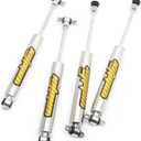 2.5-4inch Lift Front and Rear Shocks for Jeep Wrangler TJ/LJ 1997-2006, Zinc Plated Coating, 4 Pieces Pack