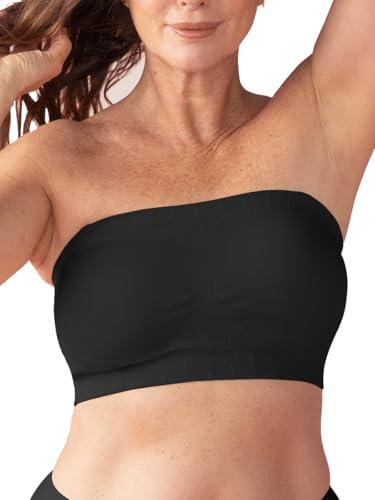 SHAPERMINT Strapless Bra - Bandeau top, Strapless Bras for Women, Plus Size Lingerie for Women, Free Clear Bra Straps, Small