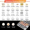 Giwaelro Jewelry Making Kit for Adults, Jewelry Making Supplies with Pliers, Wires, Findings, Necklace Chains, Magnifier and Storage Bag