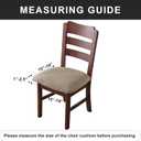 Genina Waterproof Seat Covers for Dining Room Chairs Covers Dining Chair Cover Kitchen Chair Covers (Taupe, 4 Pcs)