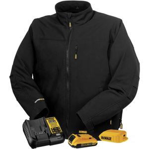 DEWALT Heated Soft Shell Jacket Kit (Black, S)