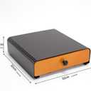 SYSYLY Coffee Pod Holder Storage Drawer for K Cup,36 Pod Capacity, Countertop Organizer, Metal, 12.6" L x 12.6" W x 3.5" H, Black.