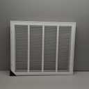Fits 24x20 Duct Opening | Steel Return Air Filter Grille by Handua [Removable Door] for 1-inch Filters | Vent Cover Grill | White | HVAC Cold Air Intake Grille | Out Dim: 26 5/8"W X 22 5/8"H