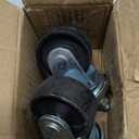 Floor Jack Casters for 3 Ton Floor Jack, Cast Iron Caster Wheels, Quality Replacement Parts Fit for ATD, Cornwell, Mac Tools, Matco, Mountain, Napa, Sunex & More, Pack of 2 (12mm Stem)