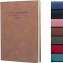 360 Pages A4 Journaling Notebooks, 100 Gsm Paper Thick Lined Journal Notebook for Women Men, Journals for Writing Soft Cover College Supplies for for Work Note Taking Perfect for Office School, Brown