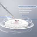 YWSHF 5 PCS Spin Mop Heads Replacement Refill for Old Hurricane Mr.Clean 360 Spin Magic Rotating Round Mop Microfibre Universal Spin Mop Heads Clean Mop Head Refill for Standard Mops (White-5PCS)