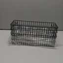 ANZOME 2 Pack Metal Hanging Wire Baskets with Hooks, Black Wire Wall Baskets for Grid Panel Organizer, Multi-Function Grid Wall Baskets for Kitchen Bathroom Storage Display Shelf, Home Decoration