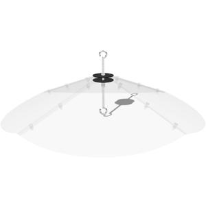 24inch Squirrel Baffle for Hanging Bird Feeders, Made of Transparent Extra Thick Pc Material, Outdoor Bird Feeder Seed Rain Cover