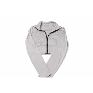 Shein Women's Slim Fit Lightweight Athletic Jacket Running Zip-Up Track Coat with Thumb Hole Cuffs L